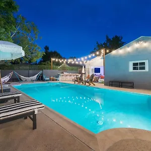Angel&Rose Universal Hollywood Heated Pool House King Bed Holiday home
